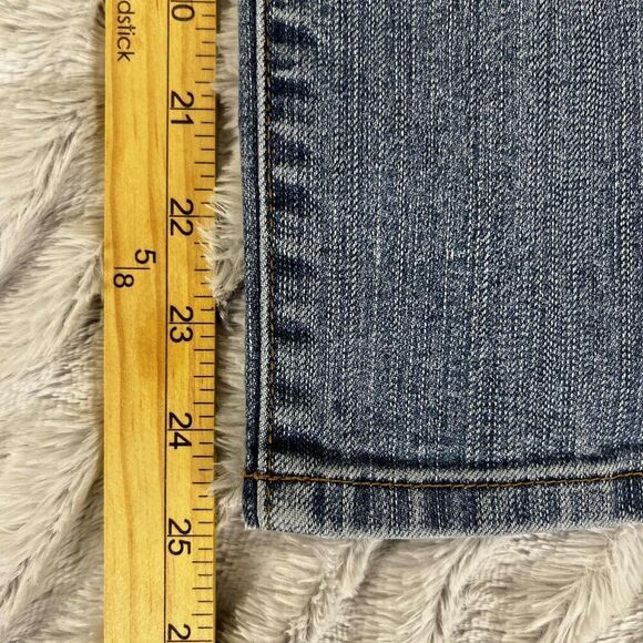 Jag Jeans Women 4 Mid Rise Slim Fit Blue Medium Wash Straight Leg Denim Casual - Picture 9 of 10